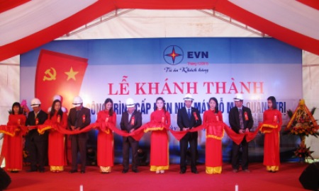 Khánh thành dự án cấp điện cho Nhà máy gỗ MDF Quảng Trị.
