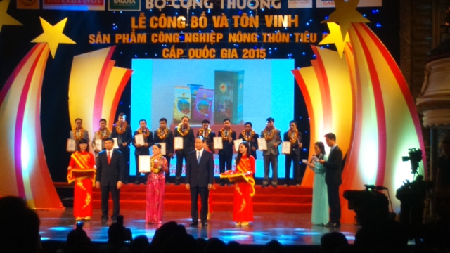 Sản phẩm Sứa Cửa Việt đạt giả sản phẩm CNNT tiêu biểu cấp quốc gia năm 2015